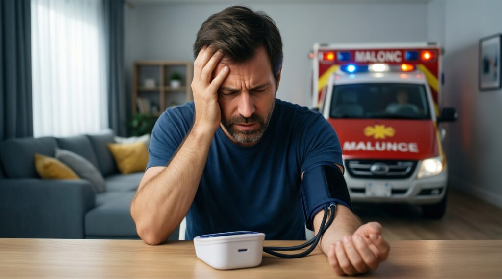 Гипертонический криз: симптомы, первая помощь и что делать до приезда скорой - иллюстрация