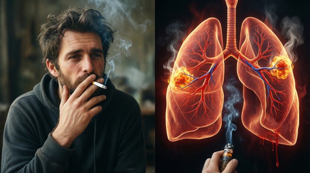 Алкоголь, курение и вейпы: как они влияют на сосуды и риск инсульта - иллюстрация