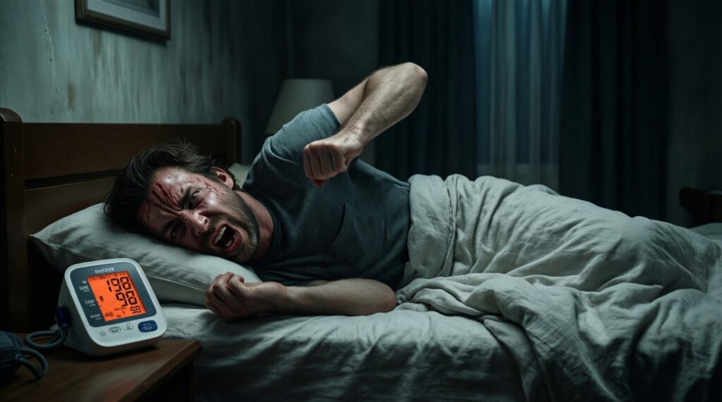 Сон и давление: апноэ, храп и почему ночные пробуждения повышают риск гипертонии - иллюстрация