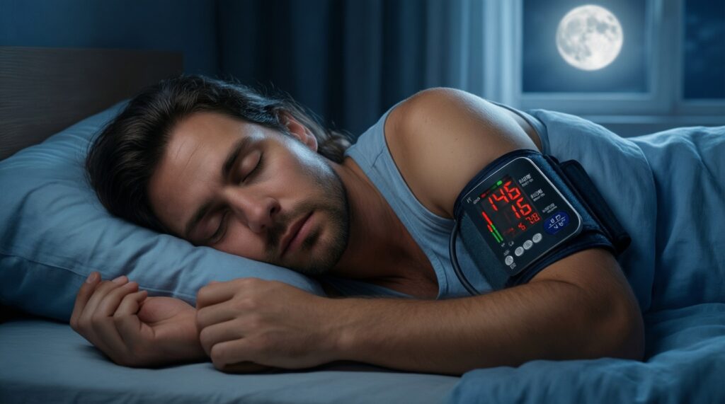 Сон и давление: апноэ, храп и почему ночные пробуждения повышают риск гипертонии - иллюстрация