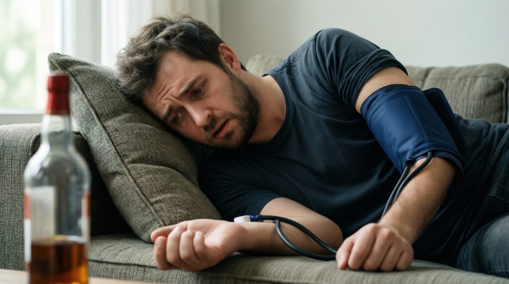 Алкоголь и сердце: краткосрочные и долгосрочные эффекты на давление и ритм - иллюстрация