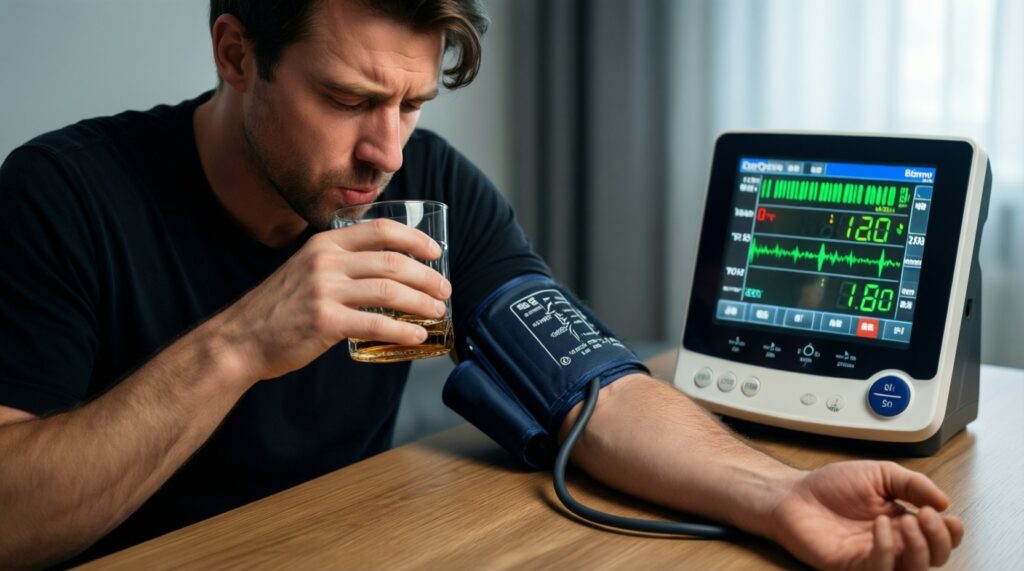 Алкоголь и артериальное давление: краткосрочные и долгосрочные эффекты - иллюстрация