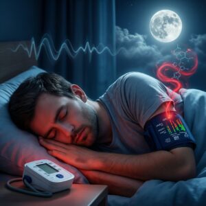 Сон и давление: как апноэ и недосып вызывают утренние скачки давления